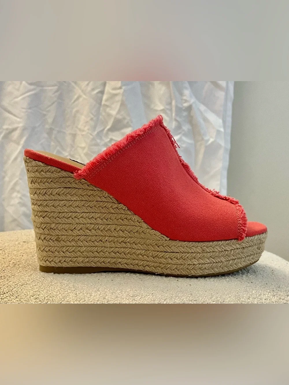 Nine West Women’s Coral Espadrille Wedge Slide Mules - never worn!